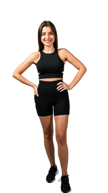 Roupa para usar na academia, com zero transparencia, alta compressao